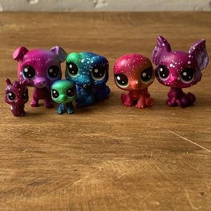 Littlest Pet Shop LPS small galaxy cosmo animals LOT (6 pcs.)